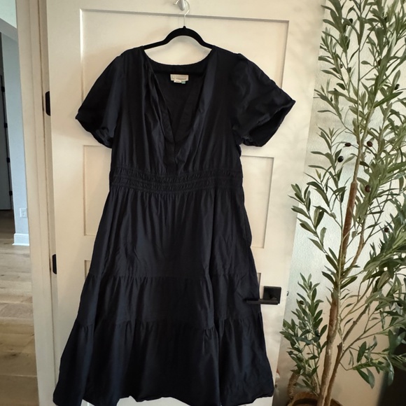 Anthropologie - The Somerset Maxi Dress (2x) - Black - Picture 2 of 4